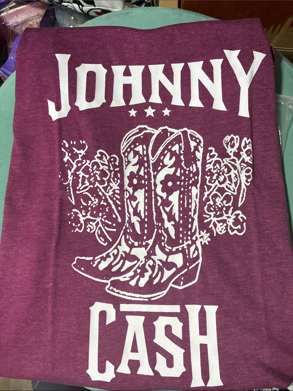 Source Unknown Women's Short Sleeve Tee โ Maroon with White Graphic